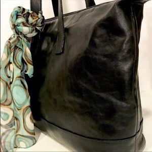 Bellisimo FERLA Vera Pelle Zip-Top Tote